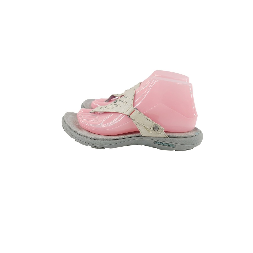 Merrell, Synthetic / Leather Performance Footwear Sandals, Women, Size 8, Ivory.